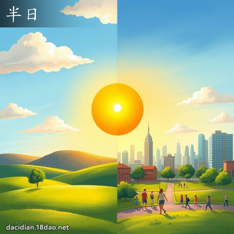 半日 - 国语大辞典配图