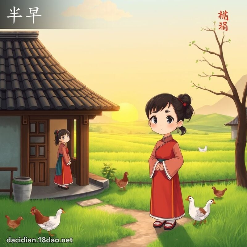 半早 - 國語大辭典配圖