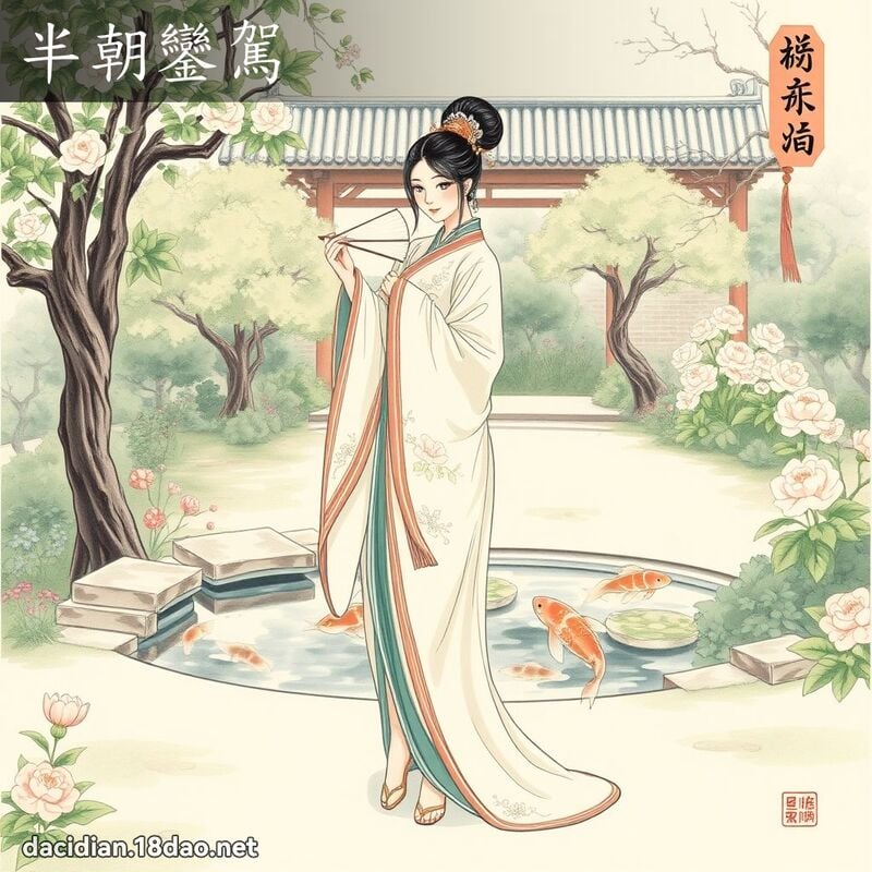 半朝鑾駕 - 國語大辭典配圖