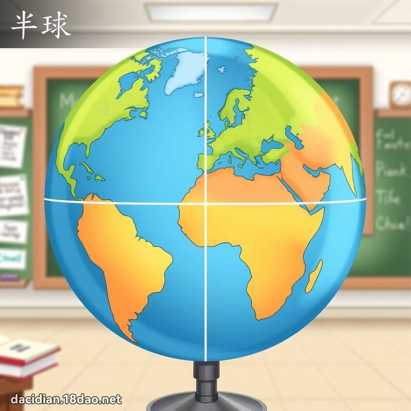 半球 - 國語大辭典配圖
