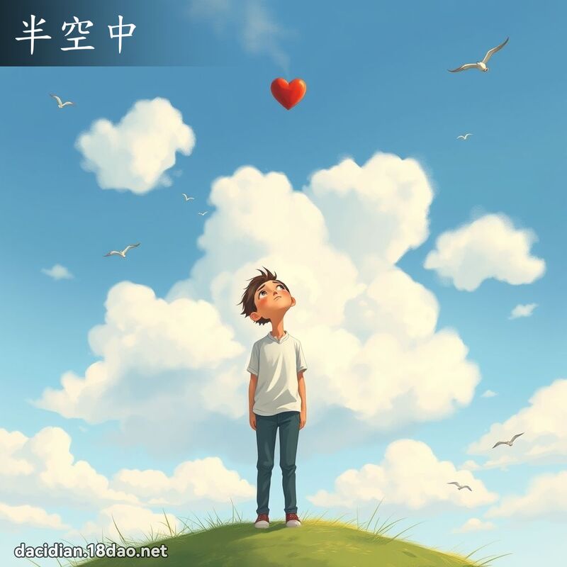 半空中 - 國語大辭典配圖
