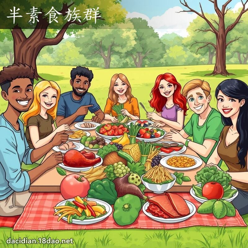 半素食族群 - 國語大辭典配圖