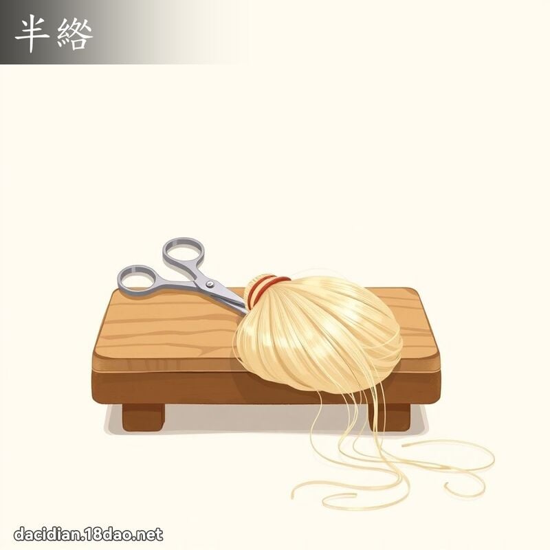 半綹 - 國語大辭典配圖