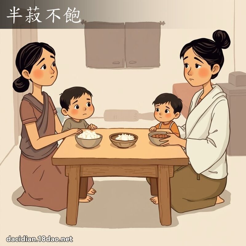 半菽不飽 - 國語大辭典配圖