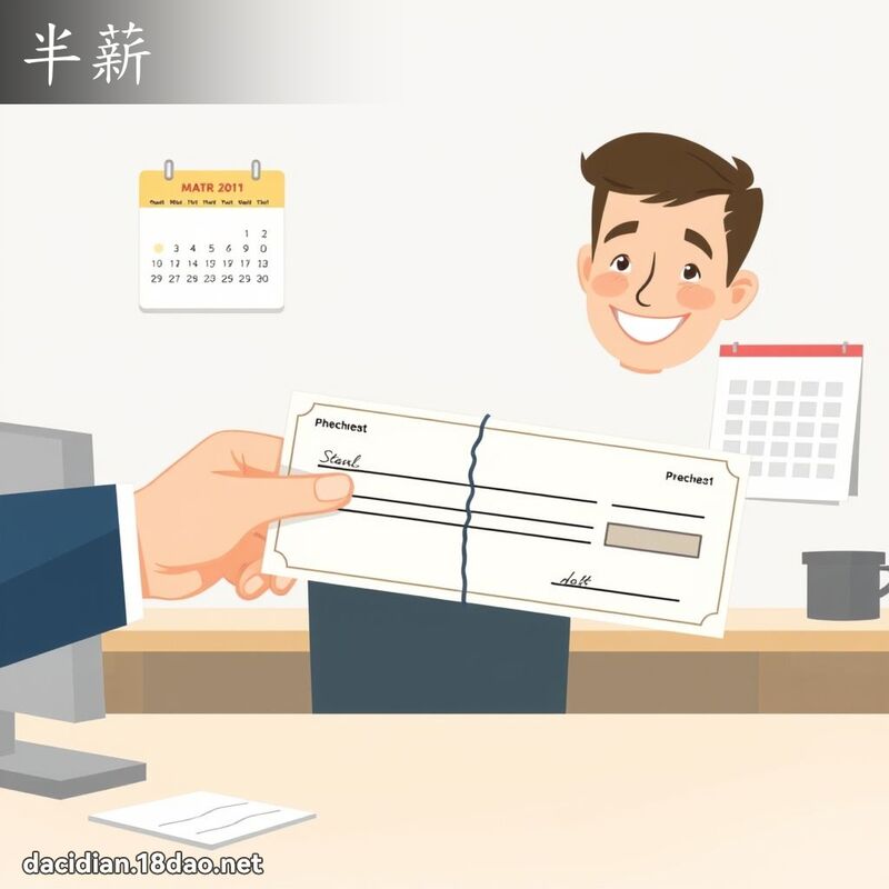 半薪 - 国语大辞典配图