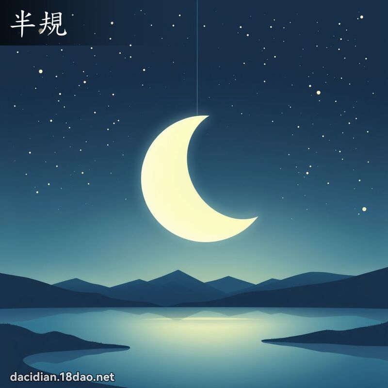 半規 - 國語大辭典配圖