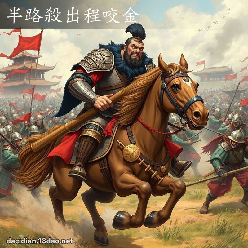 半路殺出程咬金 - 國語大辭典配圖
