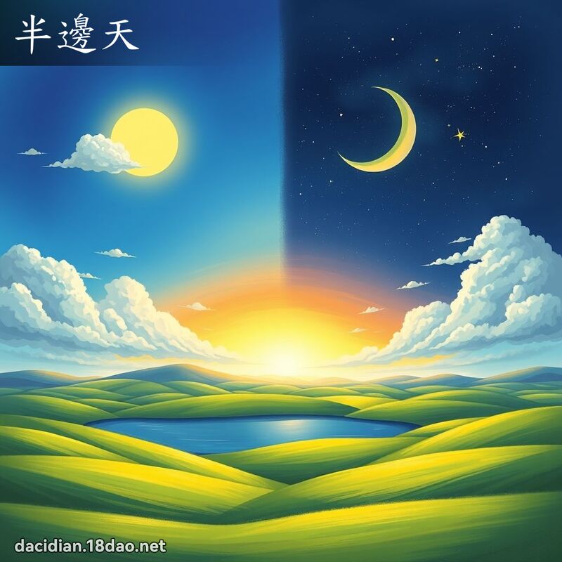 半边天 - 国语大辞典配图