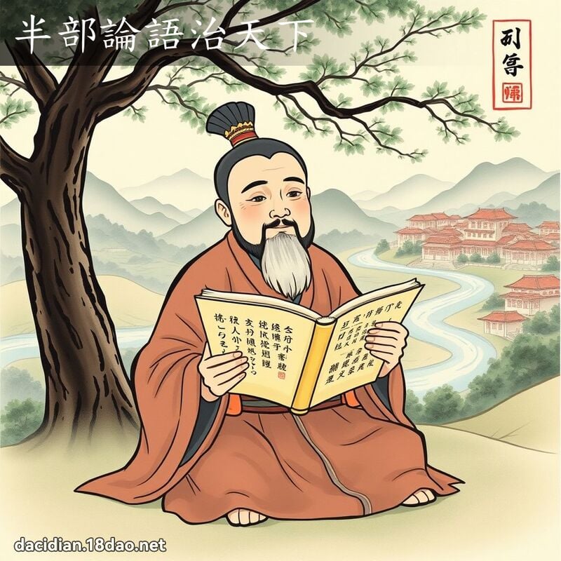 半部论语治天下 - 国语大辞典配图