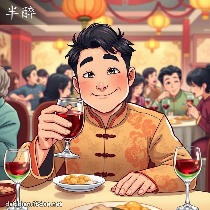半醉 - 國語大辭典配圖