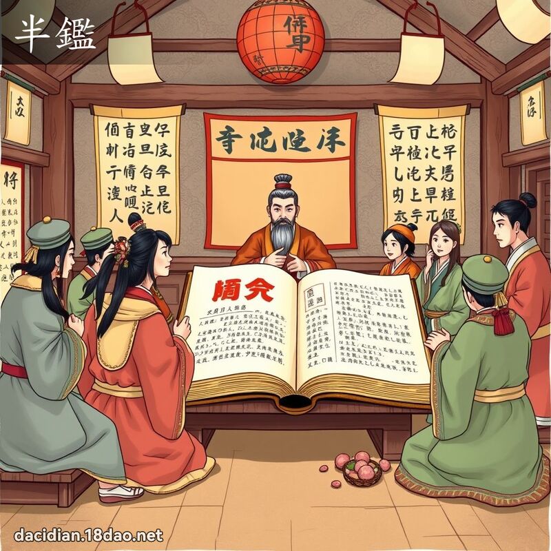 半鑑 - 國語大辭典配圖