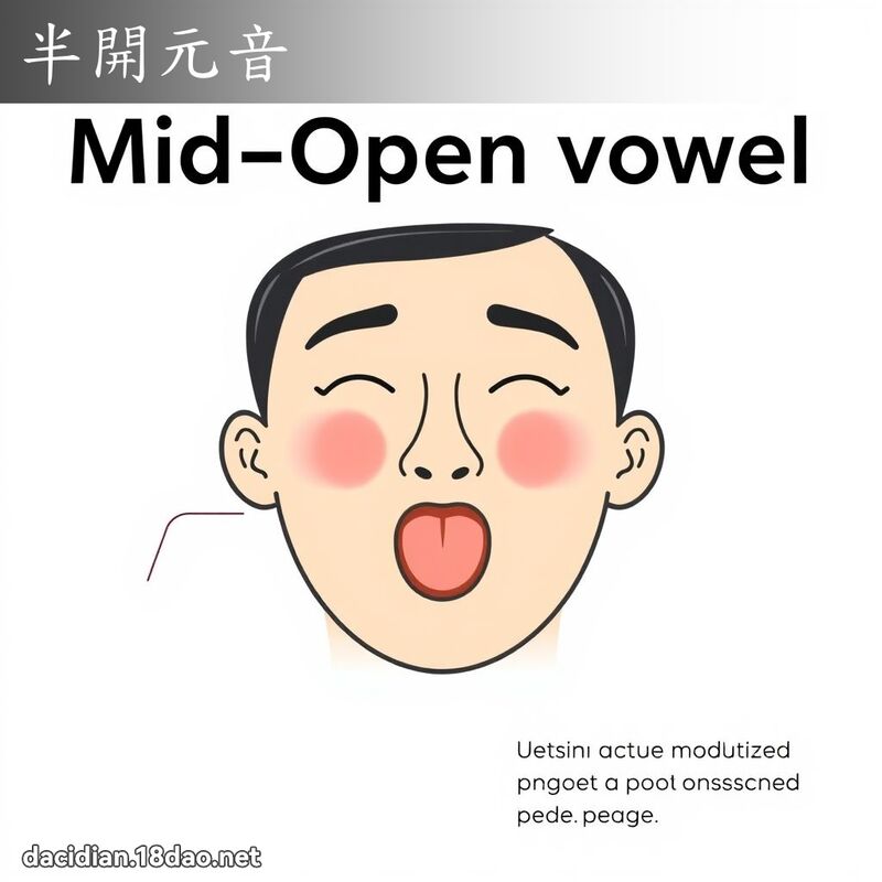 半開元音 - 國語大辭典配圖