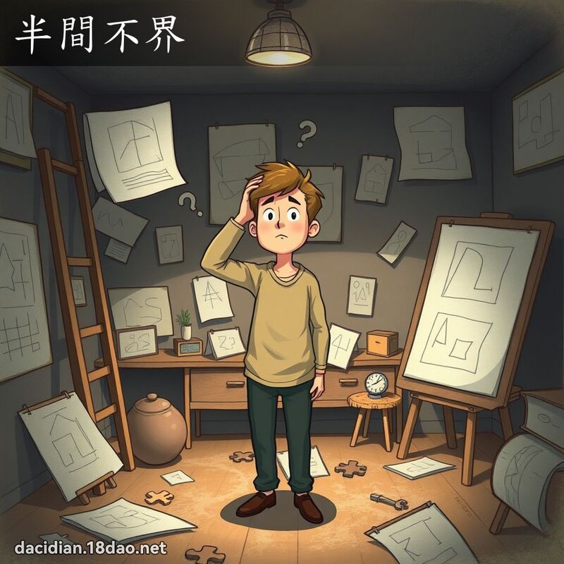 半間不界 - 國語大辭典配圖