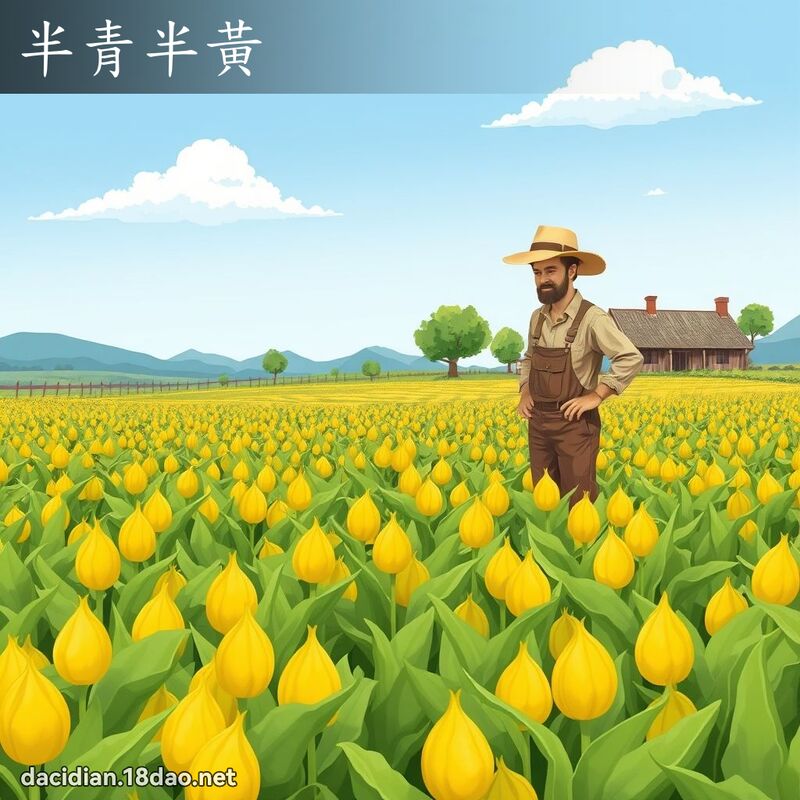 半青半黃 - 國語大辭典配圖