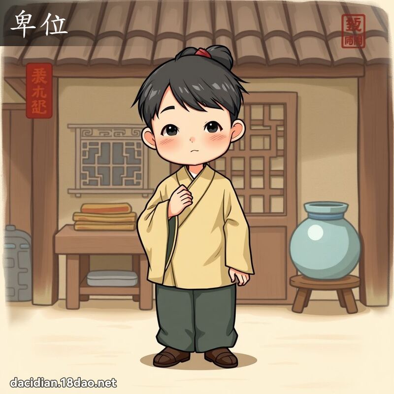 卑位 - 國語大辭典配圖