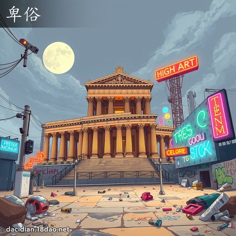 卑俗 - 国语大辞典配图