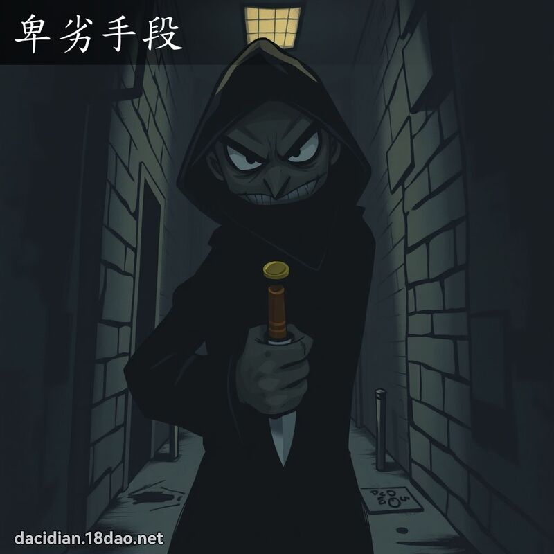 卑劣手段 - 国语大辞典配图
