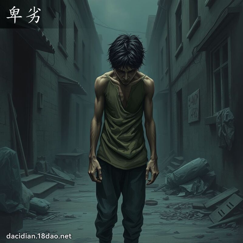 卑劣 - 國語大辭典配圖