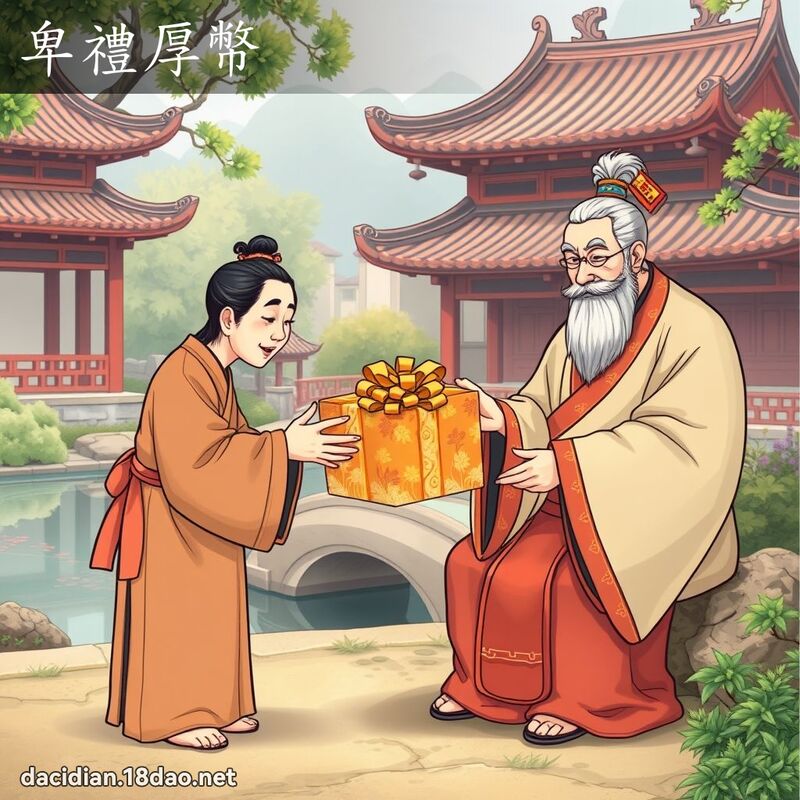 卑禮厚幣 - 國語大辭典配圖