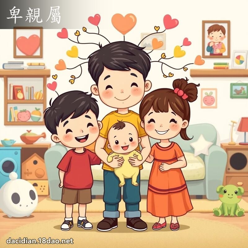 卑亲属 - 国语大辞典配图