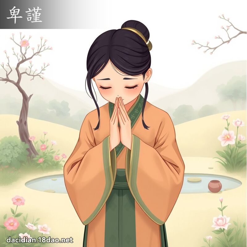 卑謹 - 國語大辭典配圖
