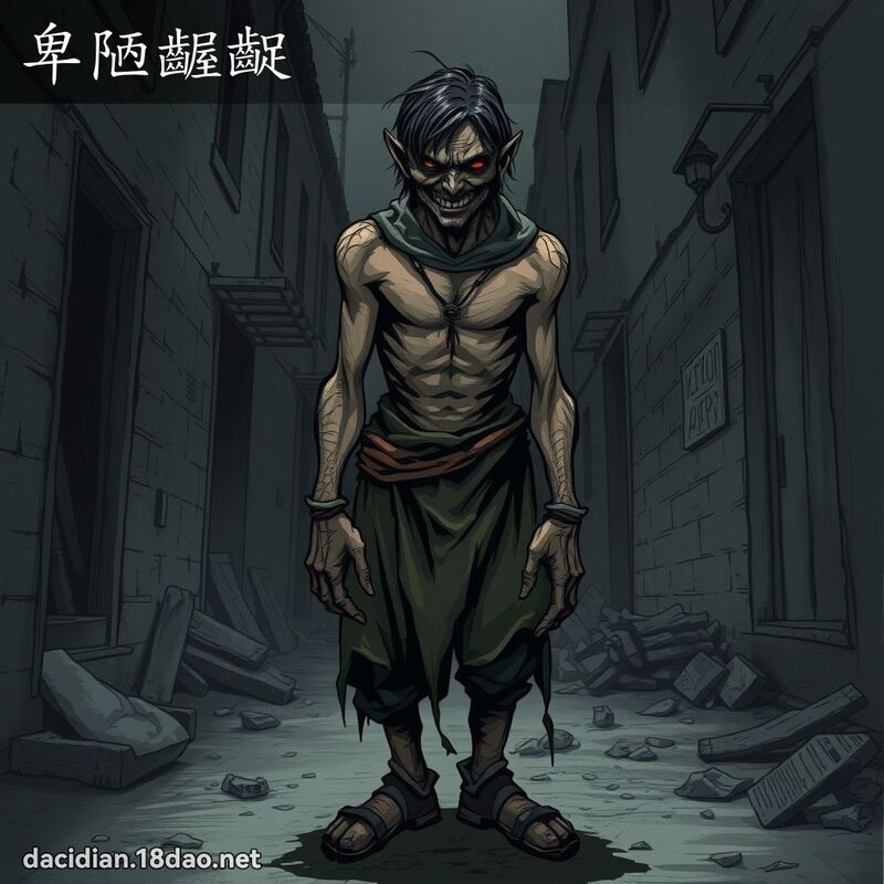 卑陋齷齪 - 国语大辞典配图