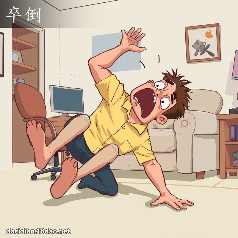 卒倒 - 国语大辞典配图