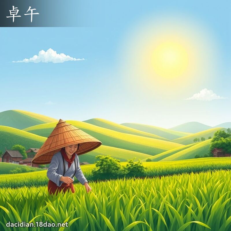 卓午 - 国语大辞典配图