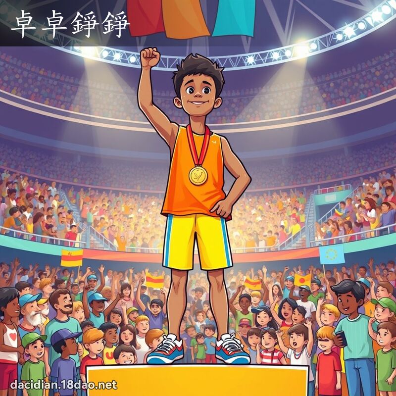 卓卓錚錚 - 國語大辭典配圖