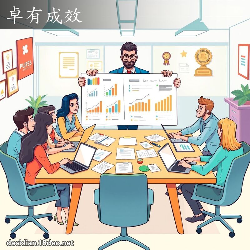 卓有成效 - 國語大辭典配圖
