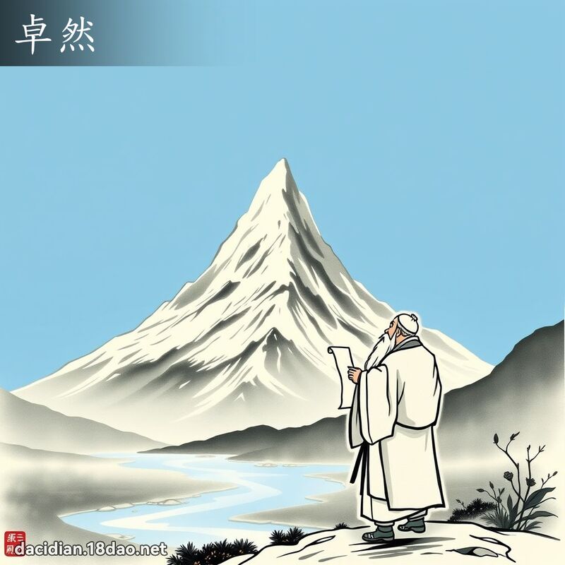 卓然 - 國語大辭典配圖