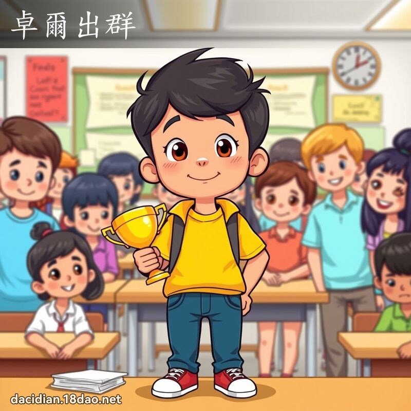 卓爾出群 - 國語大辭典配圖