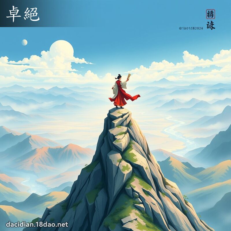 卓绝 - 国语大辞典配图