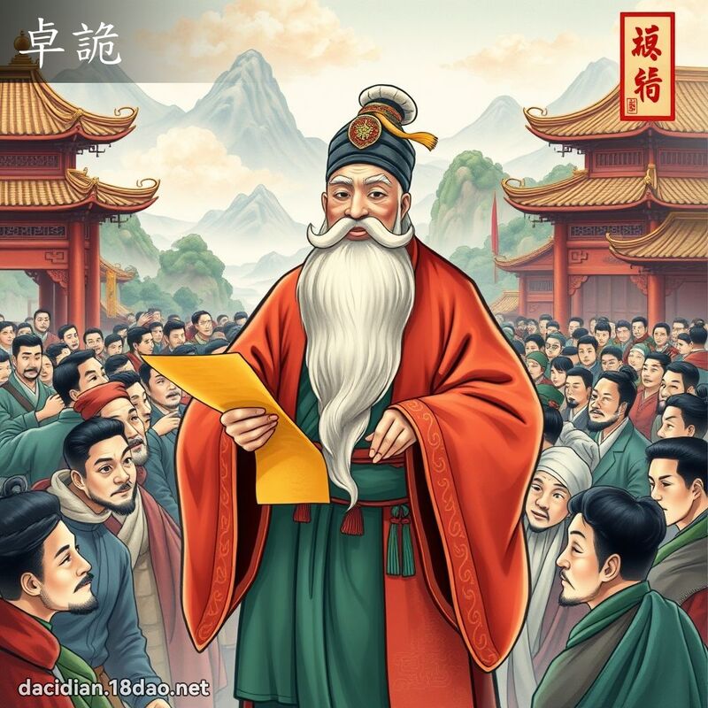 卓詭 - 國語大辭典配圖