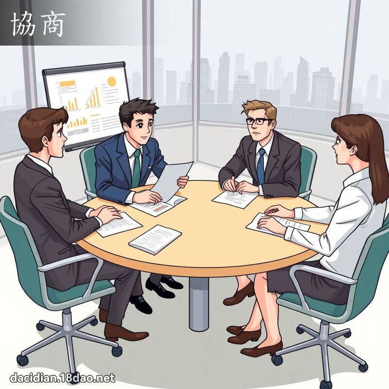 协商 - 国语大辞典配图