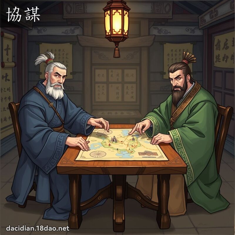 協謀 - 國語大辭典配圖