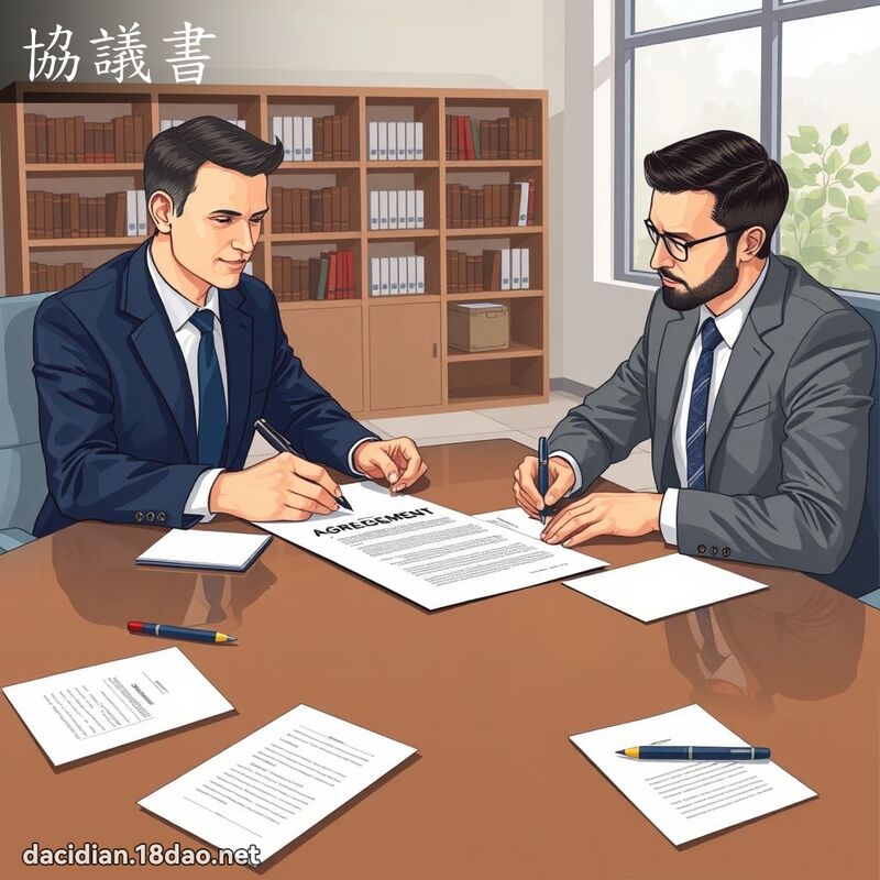 協議書 - 國語大辭典配圖