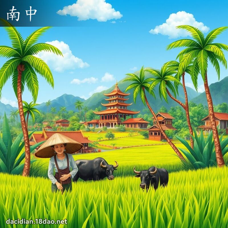 南中 - 国语大辞典配图
