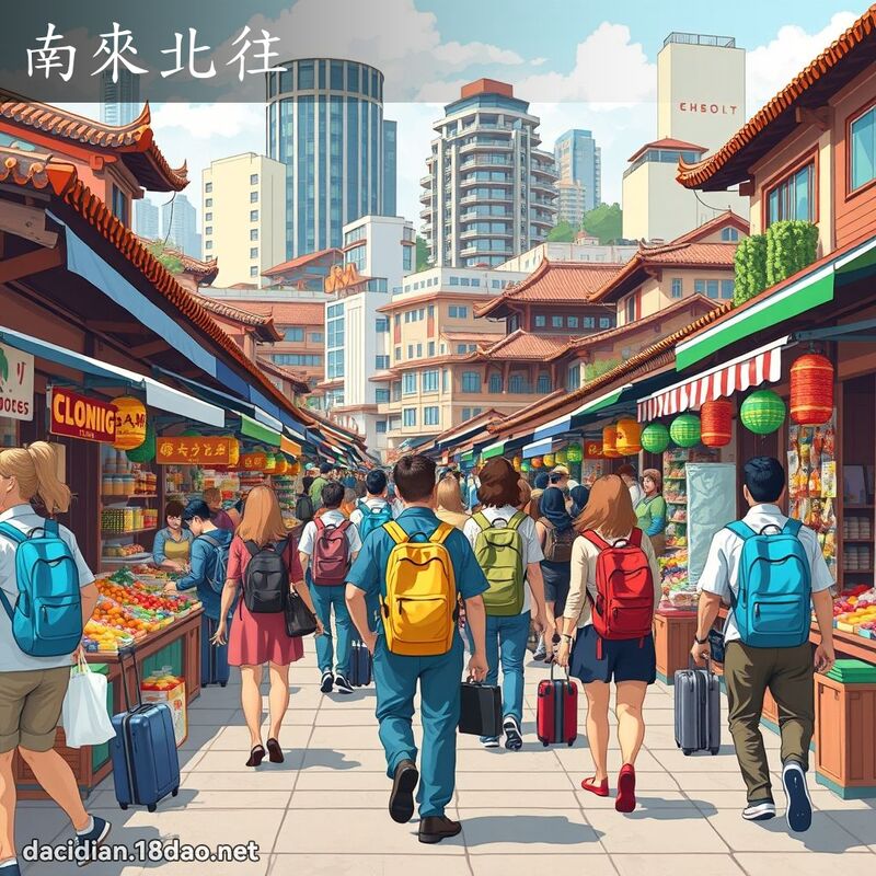 南來北往 - 國語大辭典配圖