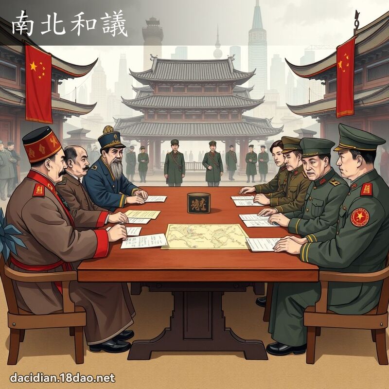 南北和议 - 国语大辞典配图