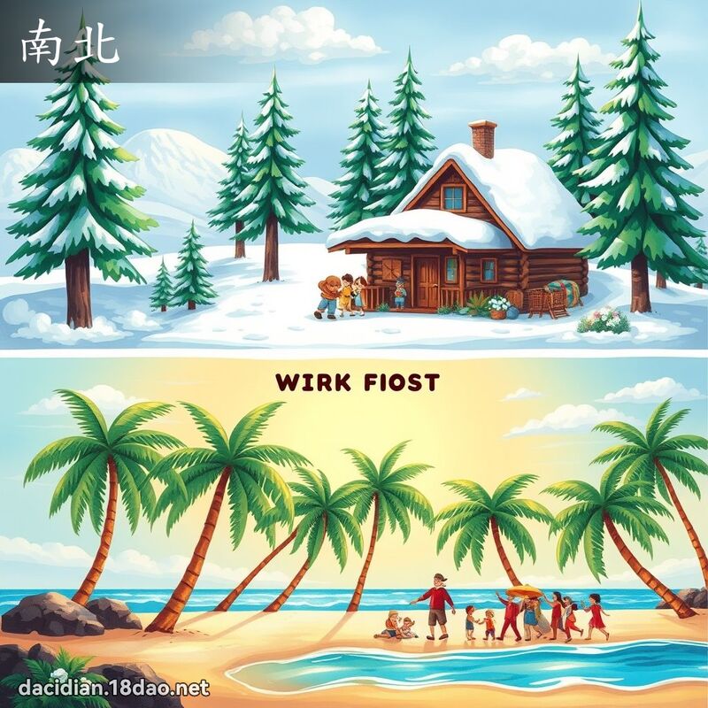 南北 - 国语大辞典配图