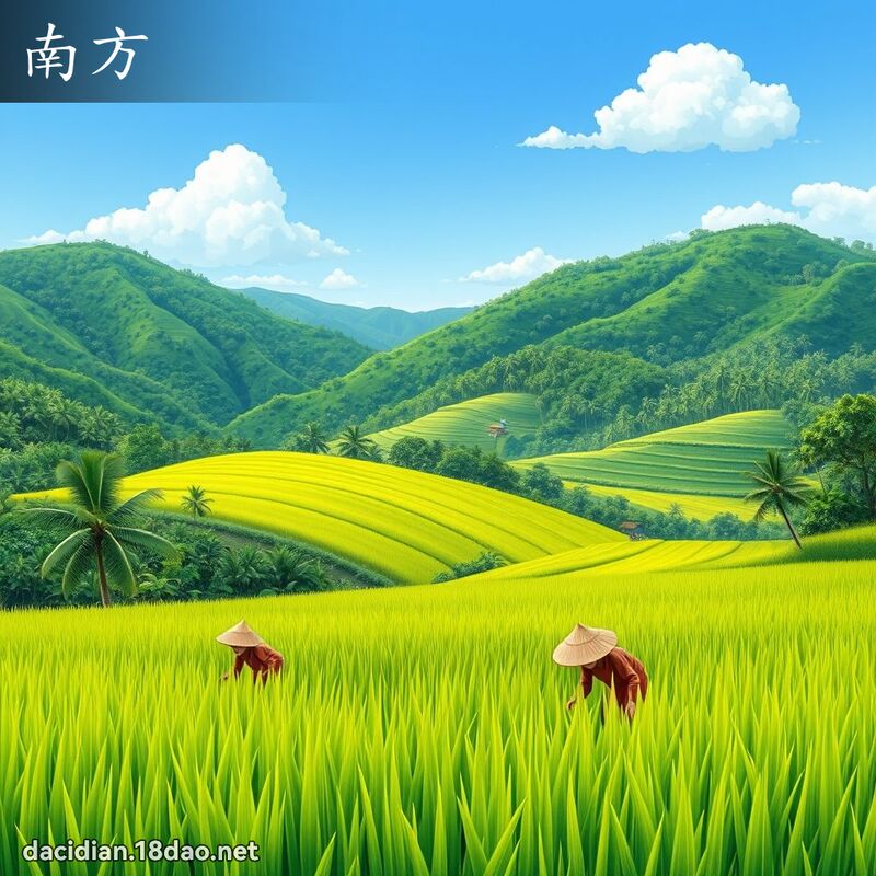 南方 - 國語大辭典配圖