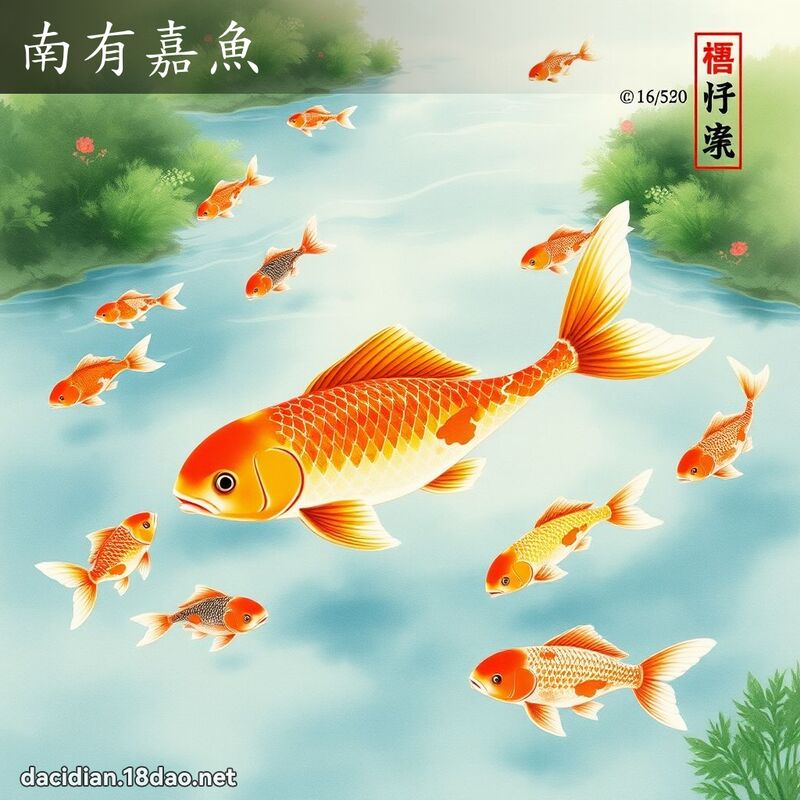 南有嘉魚 - 國語大辭典配圖