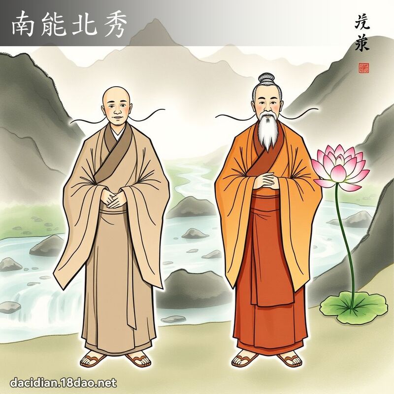 南能北秀 - 國語大辭典配圖