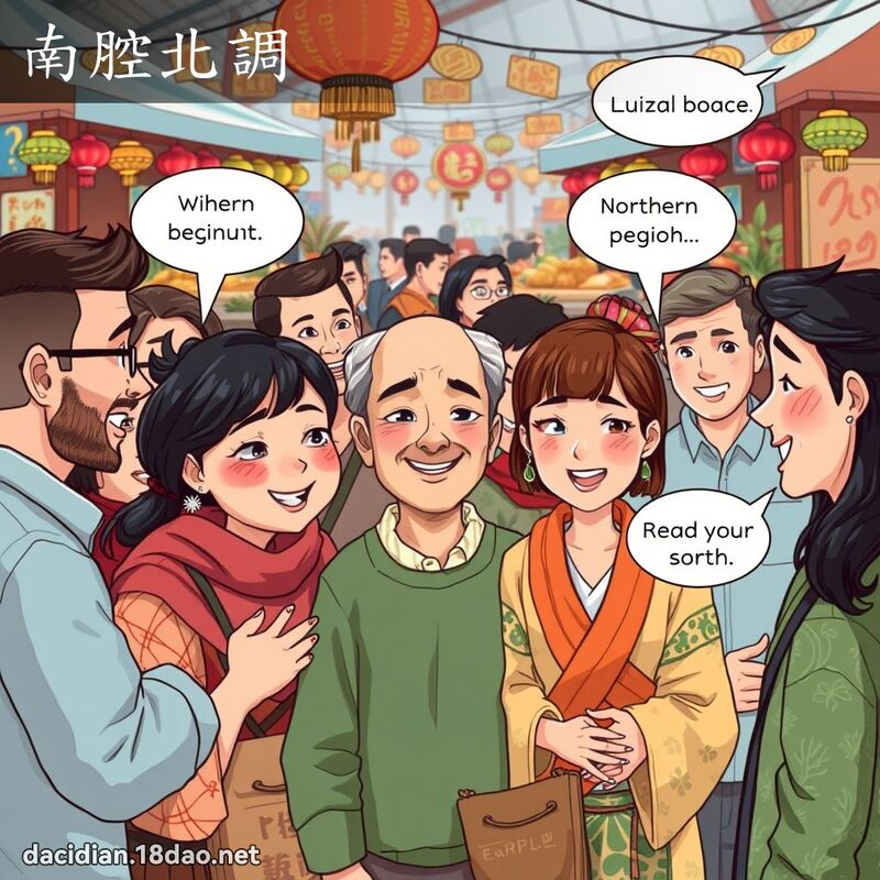 南腔北調 - 國語大辭典配圖