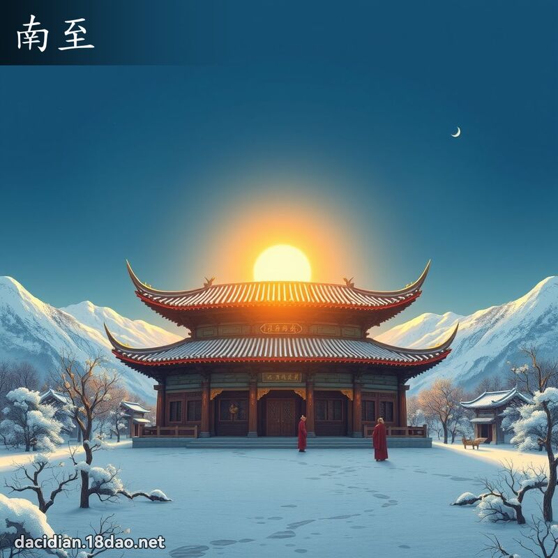 南至 - 國語大辭典配圖
