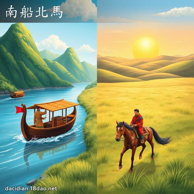 南船北马 - 国语大辞典配图