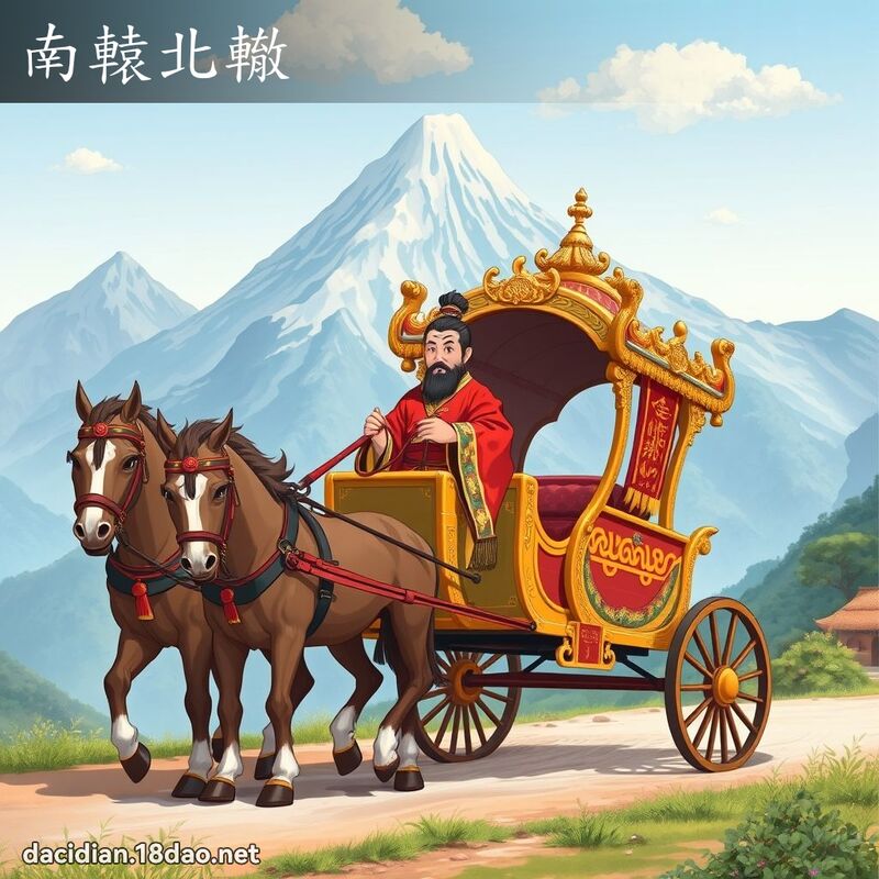 南辕北辙 - 国语大辞典配图