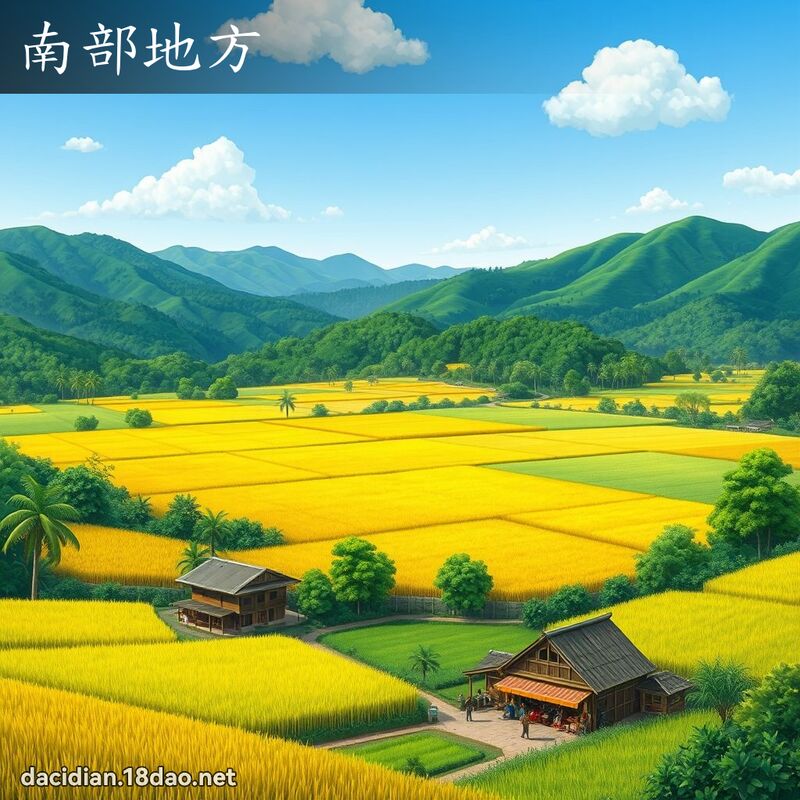 南部地方 - 国语大辞典配图