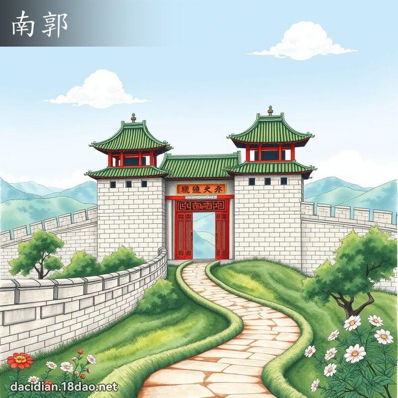 南郭 - 国语大辞典配图